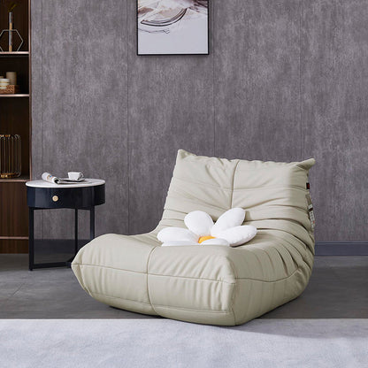 Upholstered Armless Chair Scandinavian Biscuit Back Accent Chair