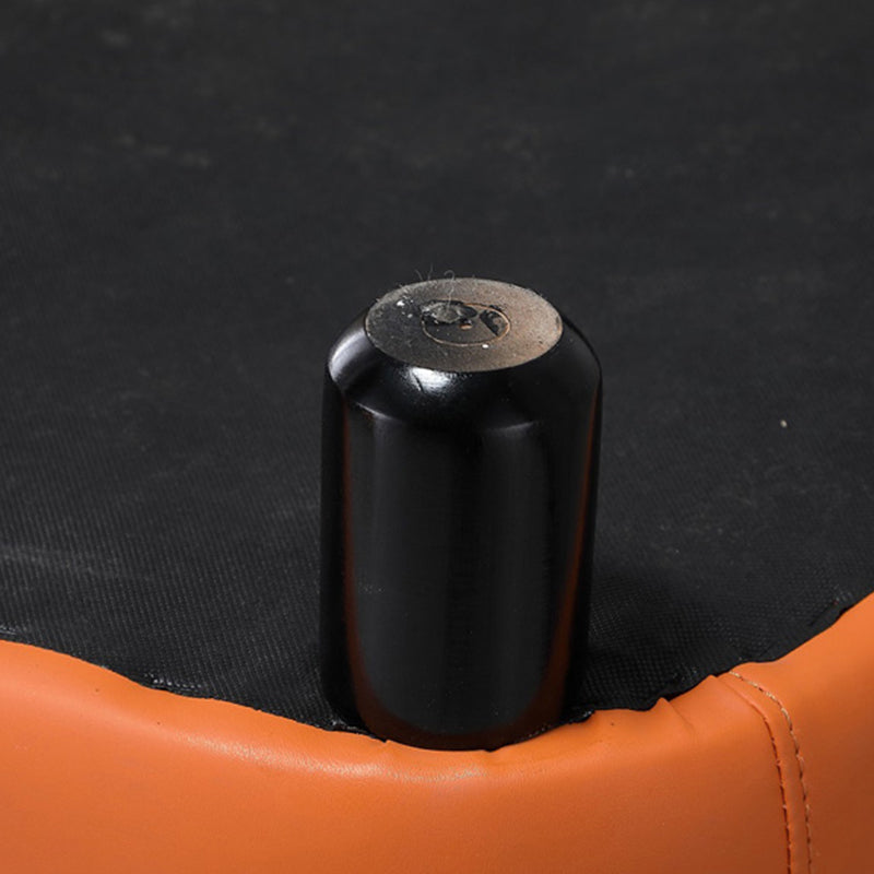 20.08"L x 20.47"W x 21.26"H Faux Leather Barrel Chair,Modern Sloped Arms Chair