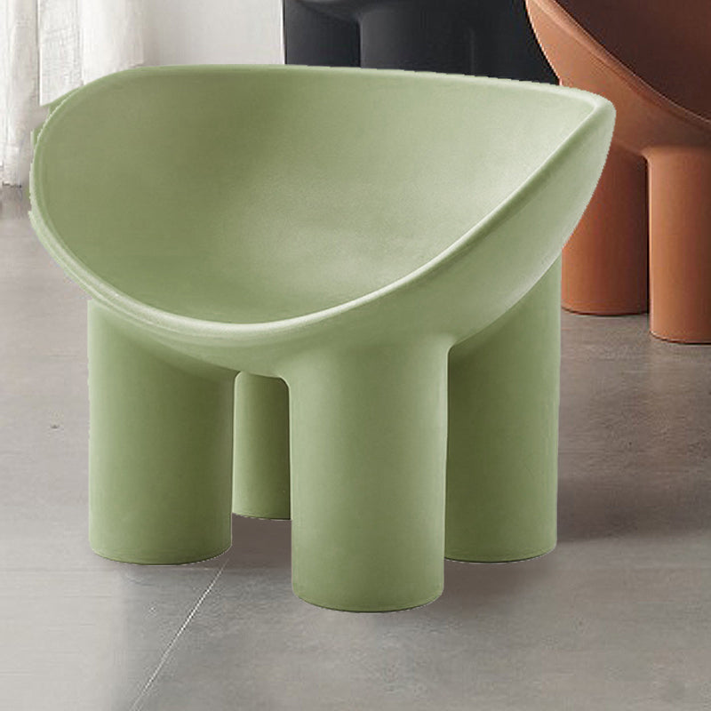 22.44" W √ó 32.68" L √ó 24.80" H Slipper Chair Armless Accent Chair with Basic Four Leg Green Clearhalo 'Accent Chairs' 'accent_chairs' 'Chairs & Seating' 'furn' 'furn_accent_chairs' 'Furniture' 'Living Room Furniture' 5546250