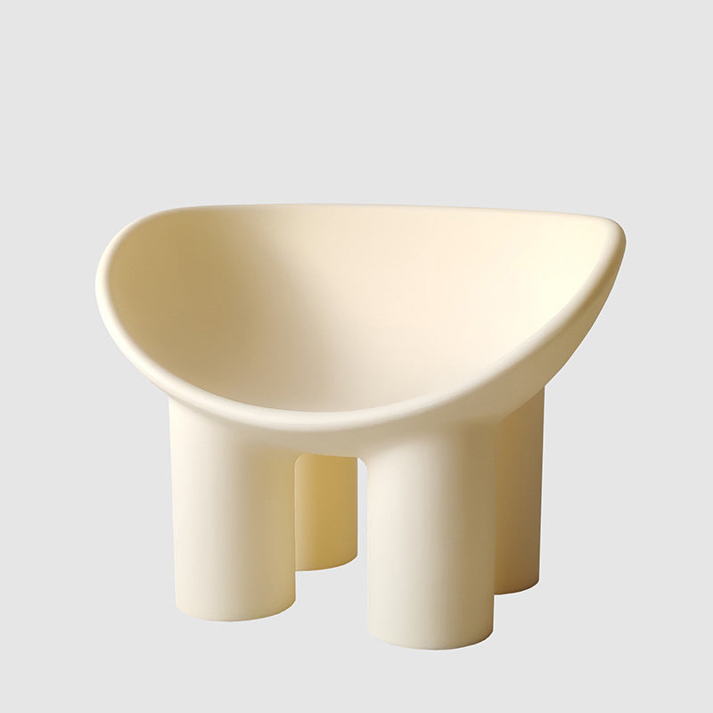 22.44" W √ó 32.68" L √ó 24.80" H Slipper Chair Armless Accent Chair with Basic Four Leg Textured White Clearhalo 'Accent Chairs' 'accent_chairs' 'Chairs & Seating' 'furn' 'furn_accent_chairs' 'Furniture' 'Living Room Furniture' 5546253