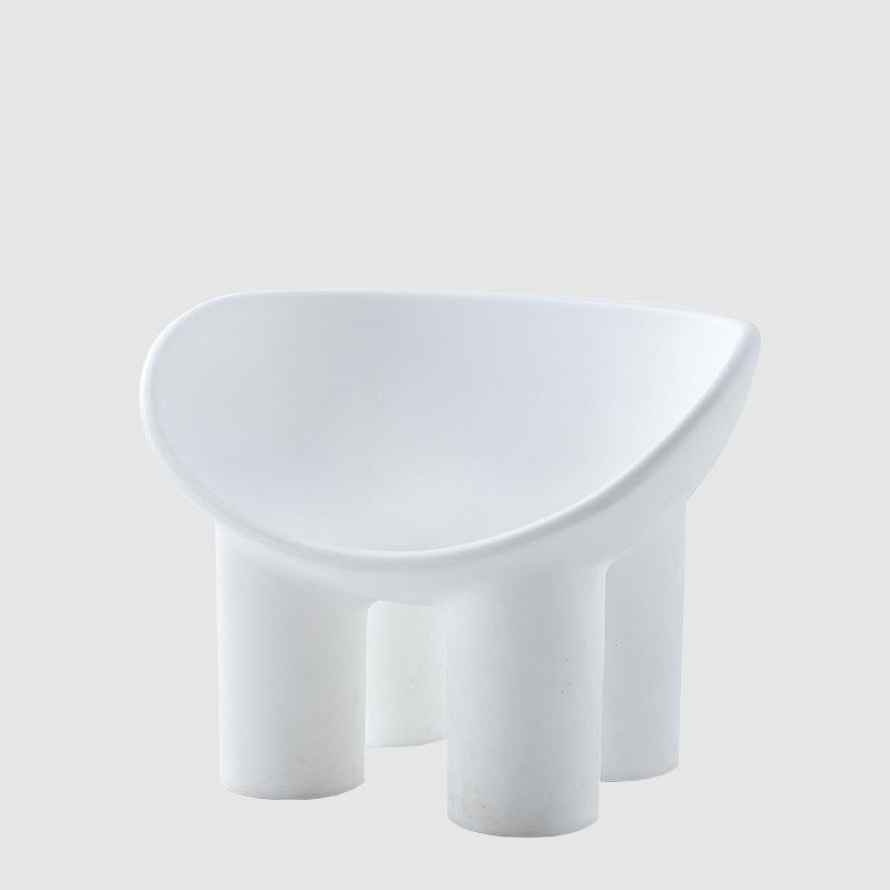 22.44" W √ó 32.68" L √ó 24.80" H Slipper Chair Armless Accent Chair with Basic Four Leg White Clearhalo 'Accent Chairs' 'accent_chairs' 'Chairs & Seating' 'furn' 'furn_accent_chairs' 'Furniture' 'Living Room Furniture' 5546258