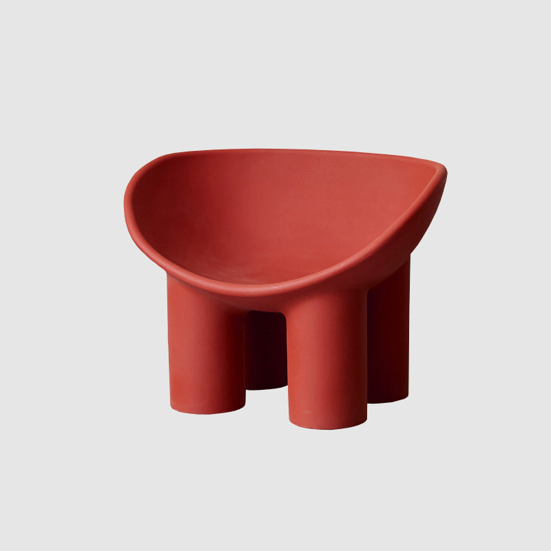 22.44" W √ó 32.68" L √ó 24.80" H Slipper Chair Armless Accent Chair with Basic Four Leg Red Clearhalo 'Accent Chairs' 'accent_chairs' 'Chairs & Seating' 'furn' 'furn_accent_chairs' 'Furniture' 'Living Room Furniture' 5546262