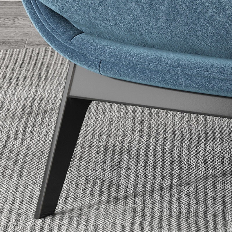 26.77"L x 26.38"W x 29.53"H Velvet Slipper Chair,Modern Armless Chair for Living Room Clearhalo 'Accent Chairs' 'accent_chairs' 'Chairs & Seating' 'furn' 'furn_accent_chairs' 'Furniture' 'Living Room Furniture' 5546276