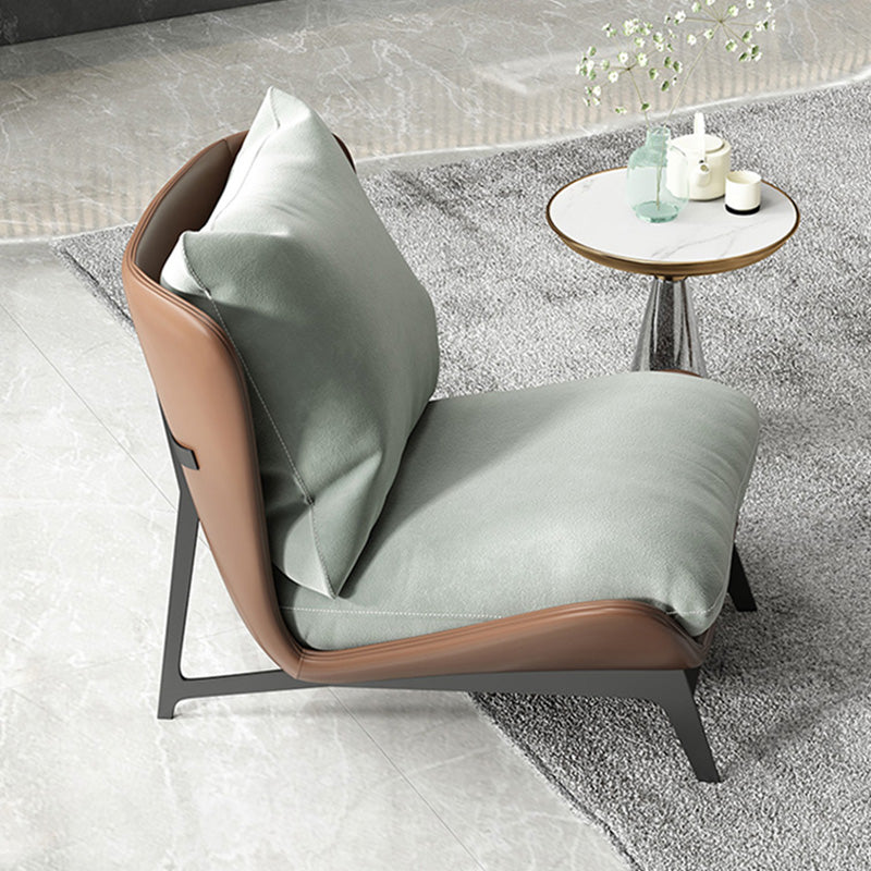 26.77"L x 26.38"W x 29.53"H Velvet Slipper Chair,Modern Armless Chair for Living Room Clearhalo 'Accent Chairs' 'accent_chairs' 'Chairs & Seating' 'furn' 'furn_accent_chairs' 'Furniture' 'Living Room Furniture' 5546279