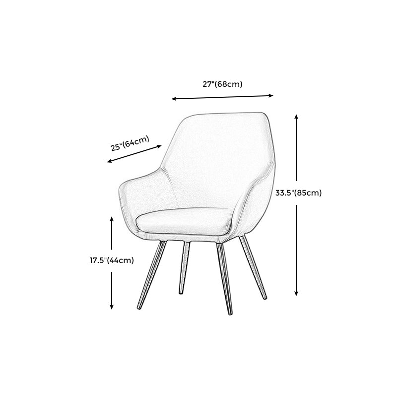 PRODURA PU PETTURA 26,74 "L x 25.2" W X 33.4 "H sedia per soggiorno