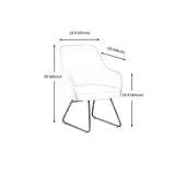 Faux Leather Chair 22.4"L x 23.2"W x 32.6"H Chair for Living Room