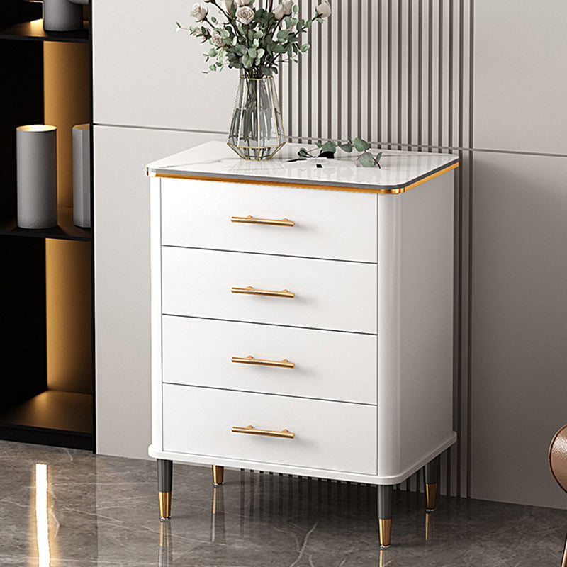 Cassa di accento di legno contemporaneo con gambe dritte 15,74 ".