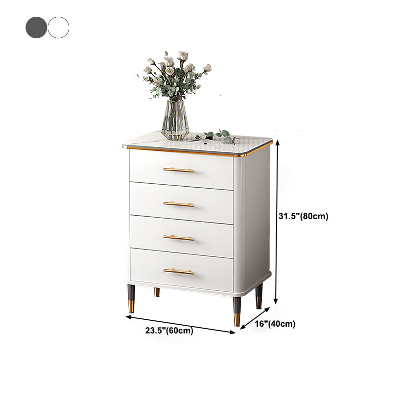 Cassa di accento di legno contemporaneo con gambe dritte 15,74 ".