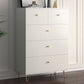 Modern Accent Chest Rectangle Accent Cabinet with Drawers in White 31"L x 16"W x 40"H Clearhalo 'Cabinets & Chests' 'cabinets_chests' 'furn' 'furn_cabinets_chests' 'Furniture' 'Living Room Furniture' 5550486