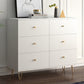 Modern Accent Chest Rectangle Accent Cabinet with Drawers in White 47"L x 16"W x 31"H Clearhalo 'Cabinets & Chests' 'cabinets_chests' 'furn' 'furn_cabinets_chests' 'Furniture' 'Living Room Furniture' 5550487