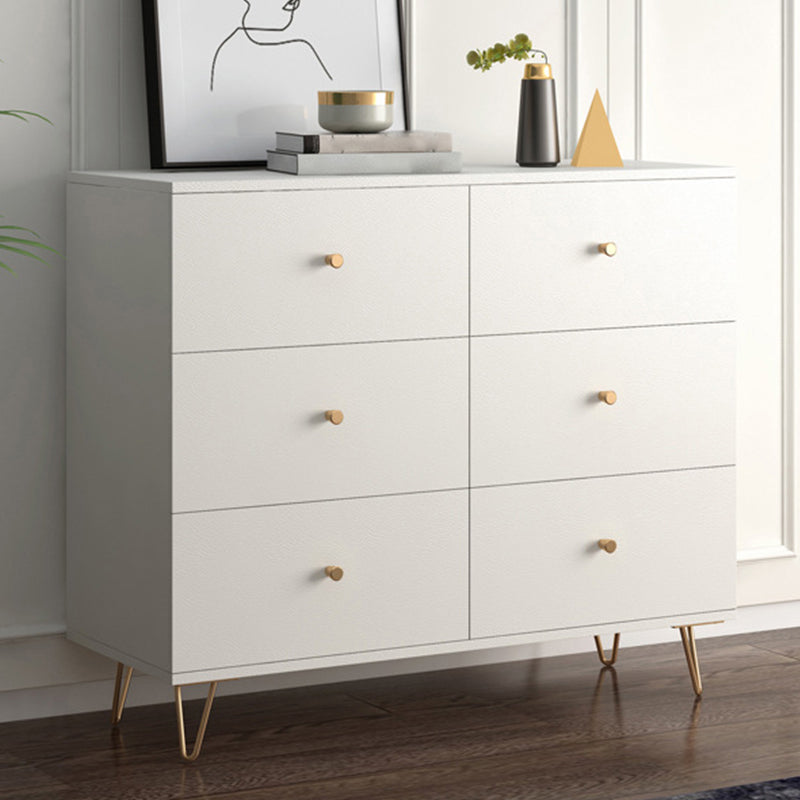 Modern Accent Chest Rectangle Accent Cabinet with Drawers in White 39"L x 16"W x 31"H Clearhalo 'Cabinets & Chests' 'cabinets_chests' 'furn' 'furn_cabinets_chests' 'Furniture' 'Living Room Furniture' 5550489
