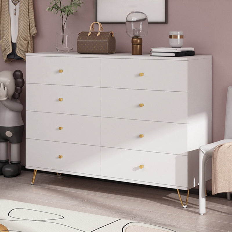 Modern Accent Chest Rectangle Accent Cabinet with Drawers in White 47"L x 16"W x 37"H Clearhalo 'Cabinets & Chests' 'cabinets_chests' 'furn' 'furn_cabinets_chests' 'Furniture' 'Living Room Furniture' 5550491