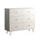 Modern Accent Chest Rectangle Accent Cabinet with Drawers in White Clearhalo 'Cabinets & Chests' 'cabinets_chests' 'furn' 'furn_cabinets_chests' 'Furniture' 'Living Room Furniture' 5550492
