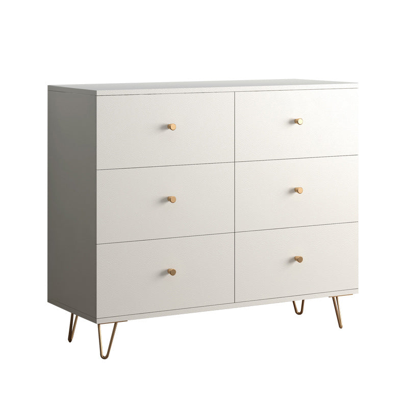 Modern Accent Chest Rectangle Accent Cabinet with Drawers in White Clearhalo 'Cabinets & Chests' 'cabinets_chests' 'furn' 'furn_cabinets_chests' 'Furniture' 'Living Room Furniture' 5550492