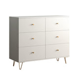 Modern Accent Chest Rectangle Accent Cabinet with Drawers in White Clearhalo 'Cabinets & Chests' 'cabinets_chests' 'furn' 'furn_cabinets_chests' 'Furniture' 'Living Room Furniture' 5550492