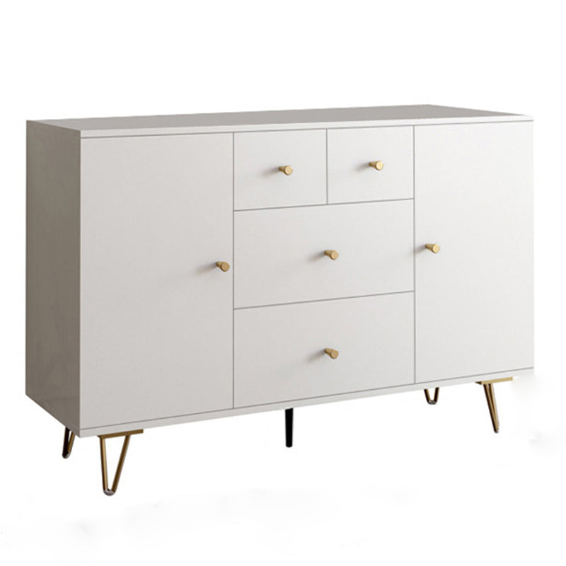 Modern Accent Chest Rectangle Accent Cabinet with Drawers in White 55"L x 16"W x 35"H Clearhalo 'Cabinets & Chests' 'cabinets_chests' 'furn' 'furn_cabinets_chests' 'Furniture' 'Living Room Furniture' 5550495