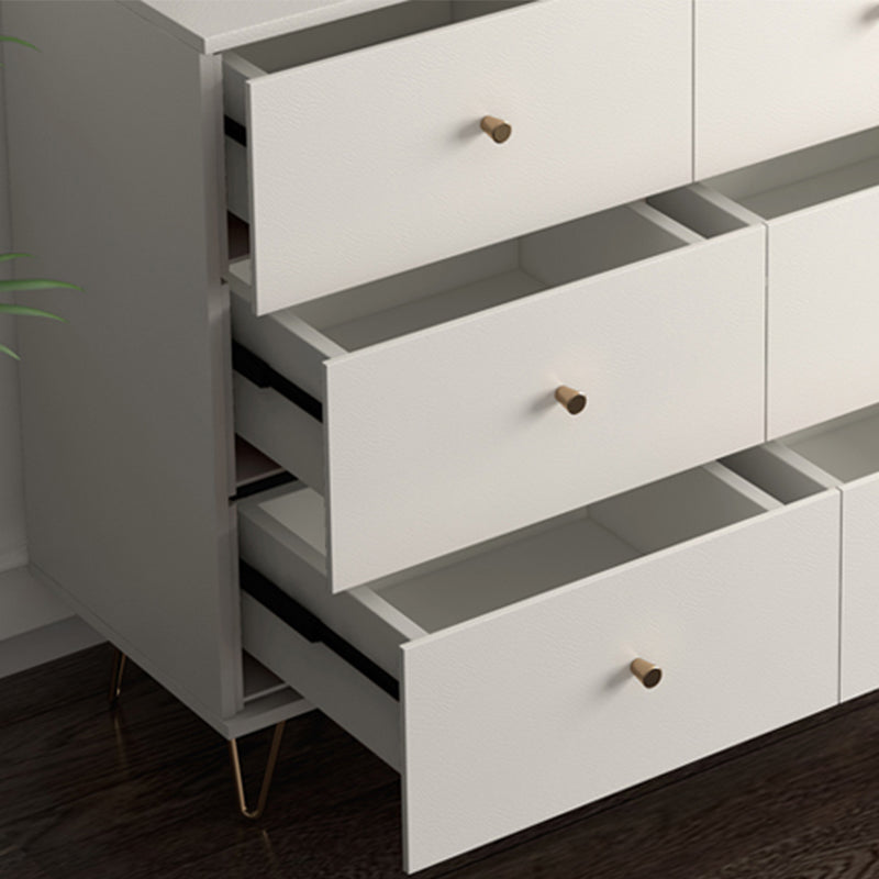 Modern Accent Chest Rectangle Accent Cabinet with Drawers in White Clearhalo 'Cabinets & Chests' 'cabinets_chests' 'furn' 'furn_cabinets_chests' 'Furniture' 'Living Room Furniture' 5550496