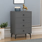 Modern Accent Chest with Soft Close Drawers Scratch Resistant Accent Cabinet