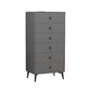 Modern Accent Chest with Soft Close Drawers Scratch Resistant Accent Cabinet