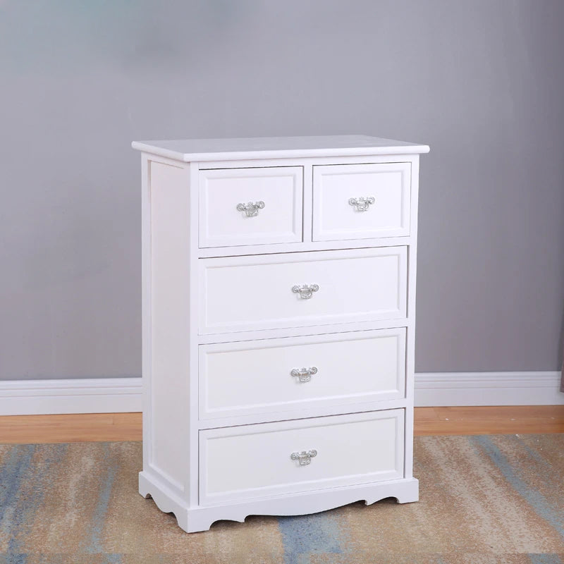 Standard Rectangle Accent Chest with Drawers 13.77" Wide Wood Chest