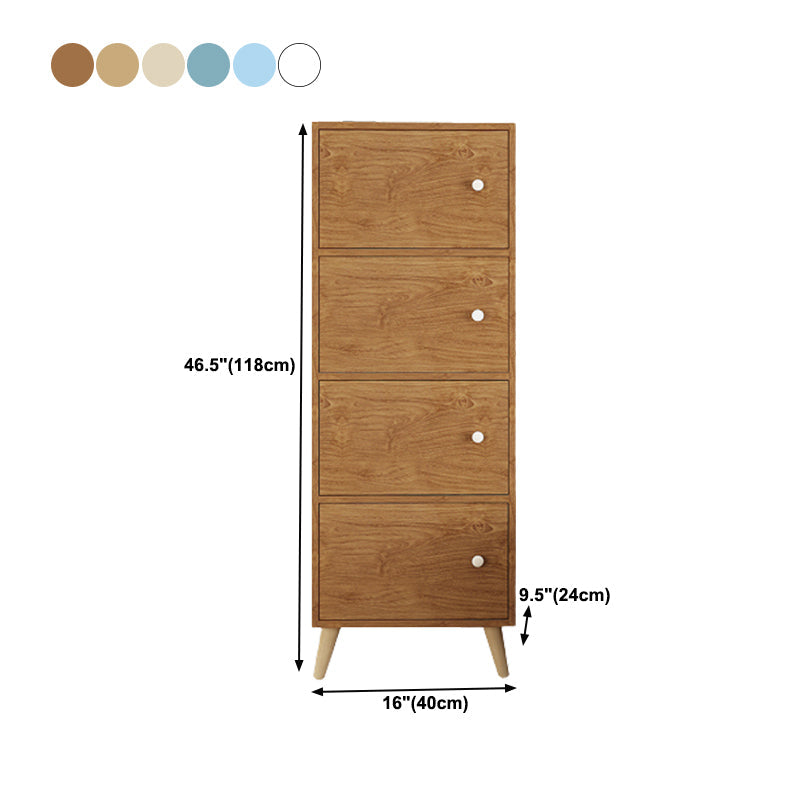 Contemporary Rectangle Accent Cabinet 9.44" Wide Wooden Storage Cabinet Clearhalo 'Cabinets & Chests' 'cabinets_chests' 'furn' 'furn_cabinets_chests' 'Furniture' 'Living Room Furniture' 5550643