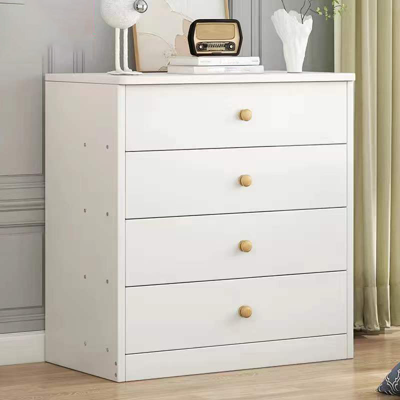 Wood Accent Chest with Drawers 12.59" Wide Modern Standard Accent Chest 24"L x 13"W x 26"H White 4 Clearhalo 'Cabinets & Chests' 'cabinets_chests' 'furn' 'furn_cabinets_chests' 'Furniture' 'Living Room Furniture' 5550677