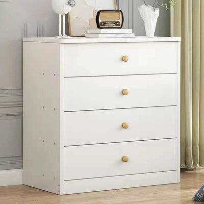 Wood Accent Chest with Drawers 12.59" Wide Modern Standard Accent Chest 24"L x 13"W x 26"H White 4 Clearhalo 'Cabinets & Chests' 'cabinets_chests' 'furn' 'furn_cabinets_chests' 'Furniture' 'Living Room Furniture' 5550677