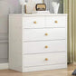 Wood Accent Chest with Drawers 12.59" Wide Modern Standard Accent Chest 24"L x 13"W x 26"H White 5 Clearhalo 'Cabinets & Chests' 'cabinets_chests' 'furn' 'furn_cabinets_chests' 'Furniture' 'Living Room Furniture' 5550680