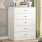 Wood Accent Chest with Drawers 12.59" Wide Modern Standard Accent Chest 24"L x 12.5"W x 30"H White 5 Clearhalo 'Cabinets & Chests' 'cabinets_chests' 'furn' 'furn_cabinets_chests' 'Furniture' 'Living Room Furniture' 5550684