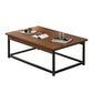 Frame Base Rectangular Modern Style Wood Table Metal Bottom Frame Coffee Table Clearhalo 'Coffee & Accent Tables' 'Coffee Tables' 'coffee_tables' 'furn' 'furn_coffee_tables' 'Furniture' 'Living Room Furniture' 5550771