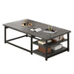 Frame Base Rectangular Modern Style Wood Table Metal Bottom Frame Coffee Table Clearhalo 'Coffee & Accent Tables' 'Coffee Tables' 'coffee_tables' 'furn' 'furn_coffee_tables' 'Furniture' 'Living Room Furniture' 5550782