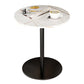 Table d'appoint en ardoise ronde moderne de 21,6 "de haut