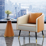 22" Tall Round Slate Top End Table Modern Metal Pedestal Table Clearhalo 'Coffee & Accent Tables' 'End & Side Tables' 'end_side_tables' 'furn' 'furn_end_side_tables' 'Furniture' 'Living Room Furniture' 5551291