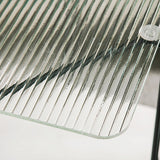 Tavolo da fascia alta a 4 gambe contemporanei tavolo di fascia alta vetro quadrata, 23,6 "di altezza