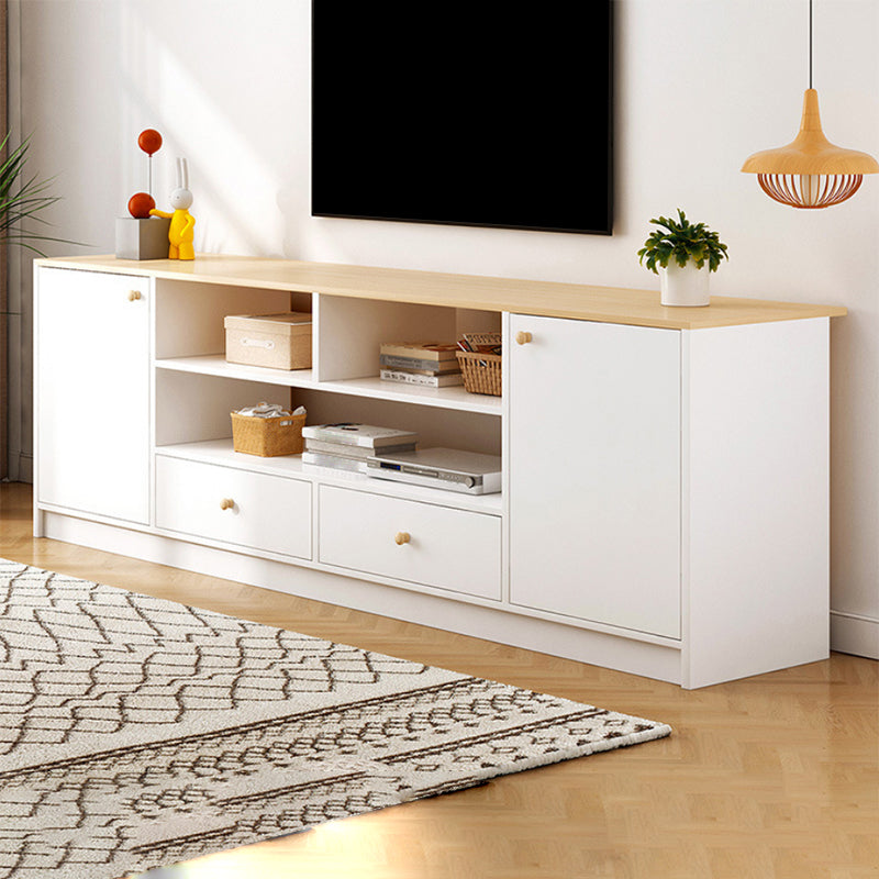 Scandinavian Style TV Stand Wood Open Storage Stand Console with Shelf Clearhalo 'furn' 'furn_tv_stands_entertainment_centers' 'Furniture' 'Living Room Furniture' 'TV Stands & Entertainment Centers' 'TV Stands & Media Storage Furniture' 'tv_stands_entertainment_centers' 5551547
