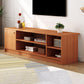 Scandinavian Style TV Stand Wood Open Storage Stand Console with Shelf 47"L x 12"W x 16"H Brown Clearhalo 'furn' 'furn_tv_stands_entertainment_centers' 'Furniture' 'Living Room Furniture' 'TV Stands & Entertainment Centers' 'TV Stands & Media Storage Furniture' 'tv_stands_entertainment_centers' 5551554