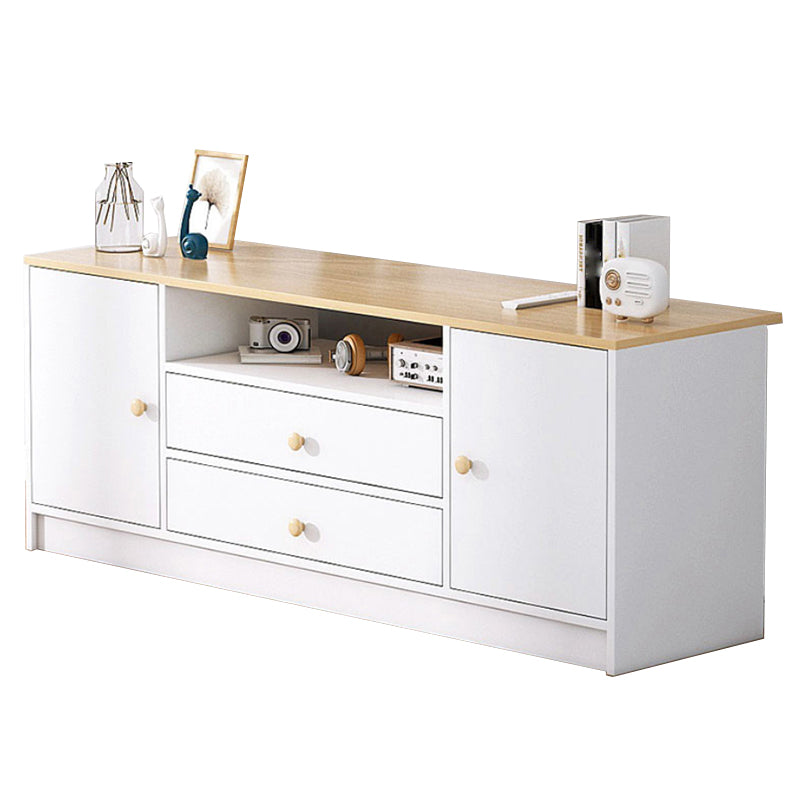 Scandinavian Style TV Stand Wood Open Storage Stand Console with Shelf Clearhalo 'furn' 'furn_tv_stands_entertainment_centers' 'Furniture' 'Living Room Furniture' 'TV Stands & Entertainment Centers' 'TV Stands & Media Storage Furniture' 'tv_stands_entertainment_centers' 5551566