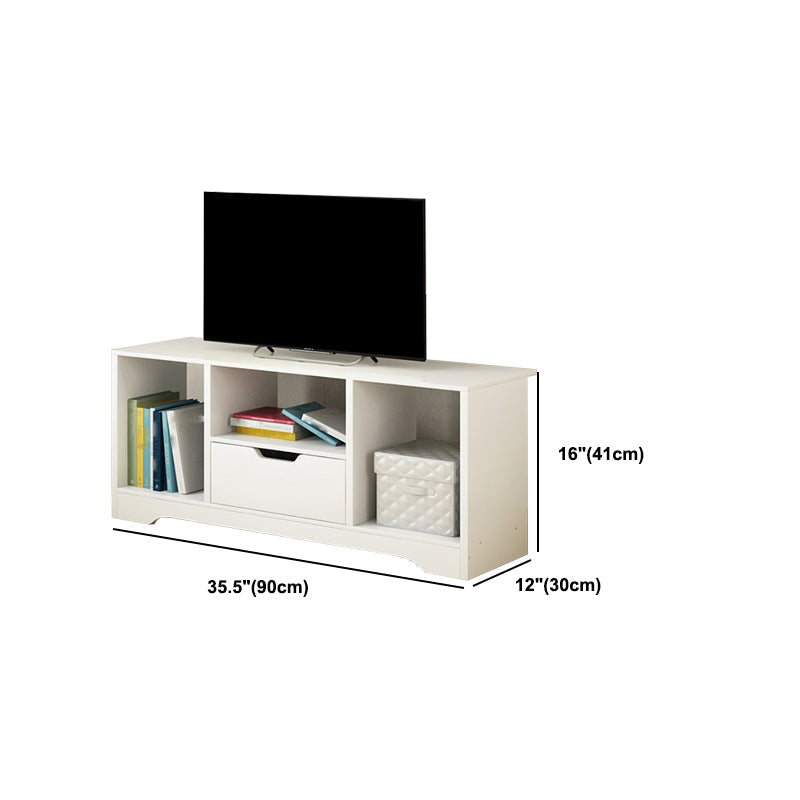 Scandinavian Style TV Stand Wood Open Storage Stand Console with Shelf Clearhalo 'furn' 'furn_tv_stands_entertainment_centers' 'Furniture' 'Living Room Furniture' 'TV Stands & Entertainment Centers' 'TV Stands & Media Storage Furniture' 'tv_stands_entertainment_centers' 5551578