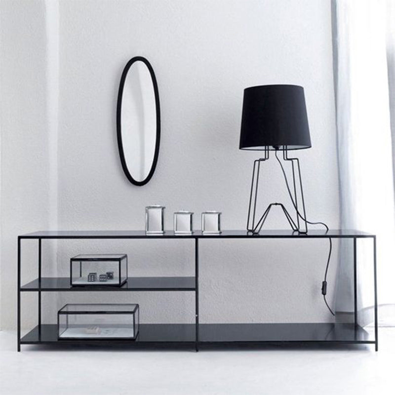 Industrial Metal TV Media Stand Open Shelving TV Stand Console Clearhalo 'furn' 'furn_tv_stands_entertainment_centers' 'Furniture' 'Living Room Furniture' 'TV Stands & Entertainment Centers' 'TV Stands & Media Storage Furniture' 'tv_stands_entertainment_centers' 5551584