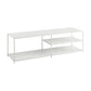 Industrial Metal TV Media Stand Open Shelving TV Stand Console 71"L x 13"W x 20"H White Clearhalo 'furn' 'furn_tv_stands_entertainment_centers' 'Furniture' 'Living Room Furniture' 'TV Stands & Entertainment Centers' 'TV Stands & Media Storage Furniture' 'tv_stands_entertainment_centers' 5551585