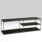 Industrial Metal TV Media Stand Open Shelving TV Stand Console 59"L x 13"W x 20"H Black Clearhalo 'furn' 'furn_tv_stands_entertainment_centers' 'Furniture' 'Living Room Furniture' 'TV Stands & Entertainment Centers' 'TV Stands & Media Storage Furniture' 'tv_stands_entertainment_centers' 5551594