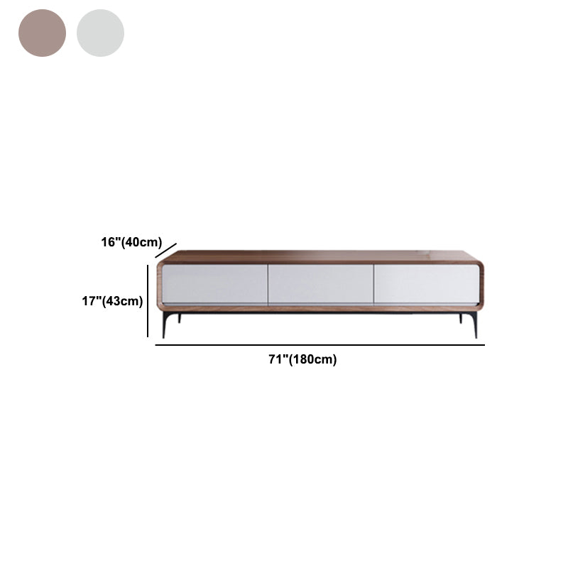 Zeitgenössischer TV -Ständer geschlossene Speicher -TV -Konsole mit Schubladen
