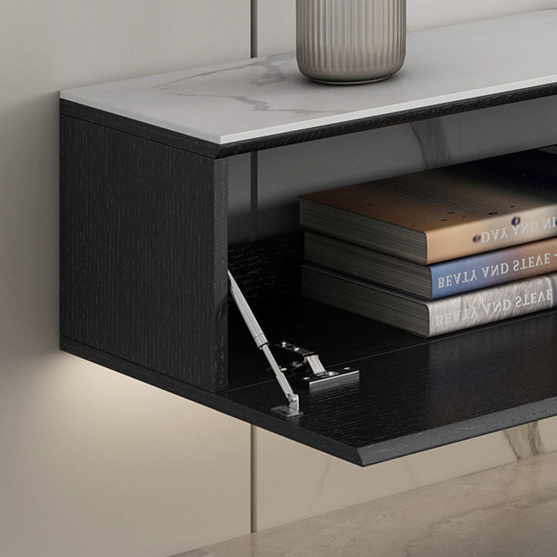 Contemporary Floating TV Stand Stone Counter Top TV Stand with Door Clearhalo 'furn' 'furn_tv_stands_entertainment_centers' 'Furniture' 'Living Room Furniture' 'TV Stands & Entertainment Centers' 'TV Stands & Media Storage Furniture' 'tv_stands_entertainment_centers' 5551639