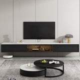 Floating TV Media Stand with Drawers Contemporary TV Console