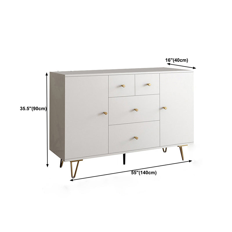 Modern Accent Chest Rectangle Accent Cabinet with Drawers in White Clearhalo 'Cabinets & Chests' 'cabinets_chests' 'furn' 'furn_cabinets_chests' 'Furniture' 'Living Room Furniture' 5552186