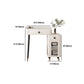Contemporary Bedroom Storage Box Bright White Straight Feet Vanity Desk Clearhalo 'Bedroom Furniture' 'furn' 'furn_makeup_vanities' 'Furniture' 'Makeup Vanities' 'makeup_vanities' 5552237