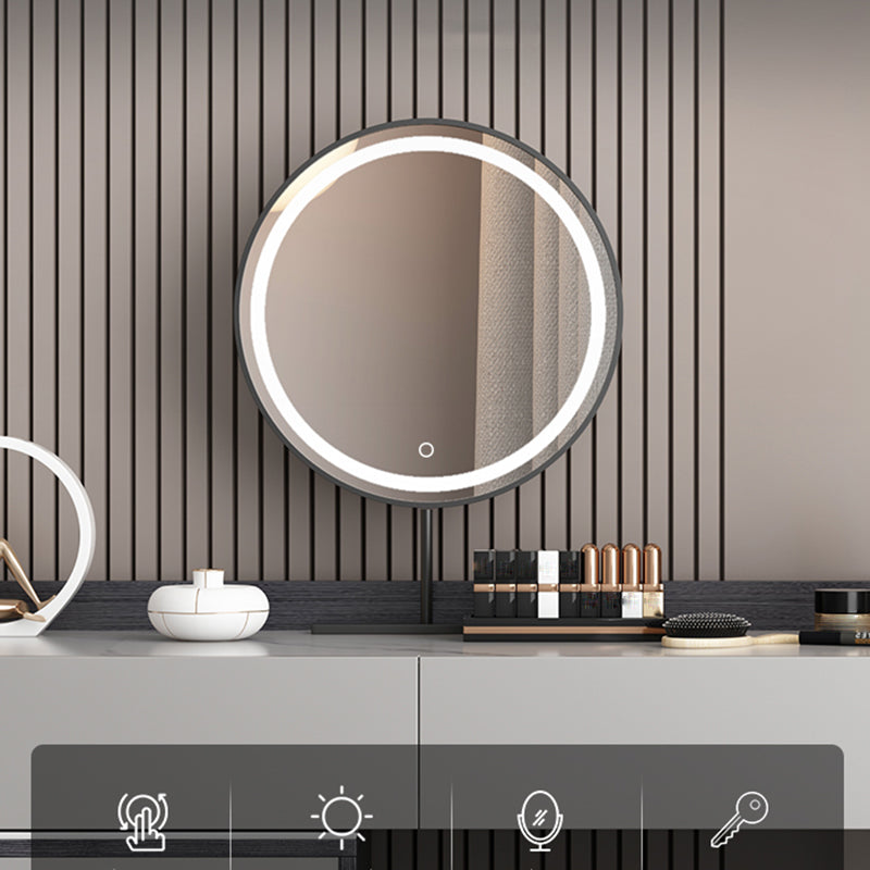 Contemporary Stone Makeup Vanity 4-Drawer Vanity Set with Standing Mirror Clearhalo 'Bedroom Furniture' 'furn' 'furn_makeup_vanities' 'Furniture' 'Makeup Vanities' 'makeup_vanities' 5552294