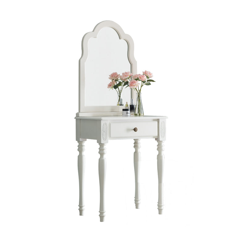 Rubberwood Bedroom Contemporary Storage Box 1 Drawers Vanity Desk