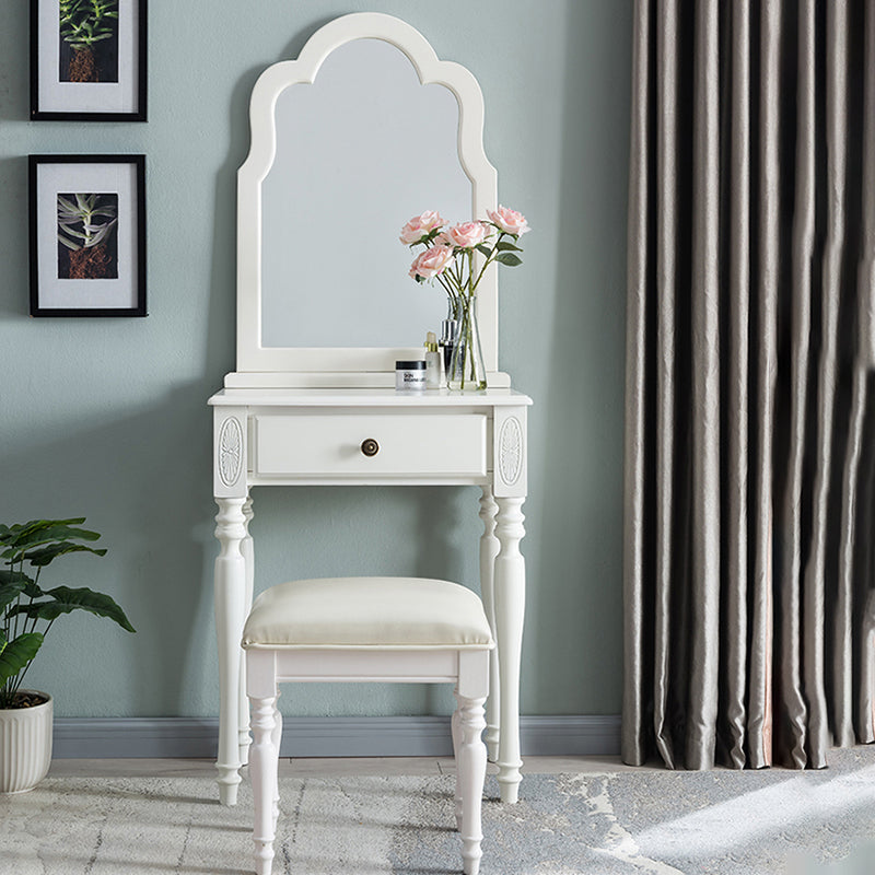 Rubberwood Bedroom Contemporary Storage Box 1 Drawers Vanity Desk