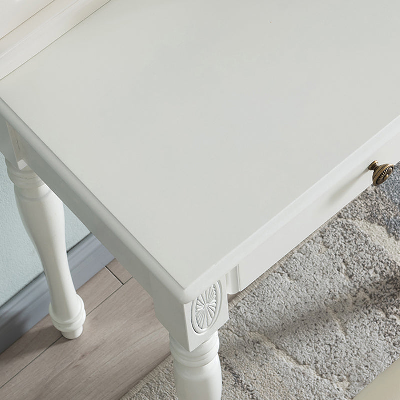 Rubberwood Bedroom Contemporary Storage Box 1 Drawers Vanity Desk